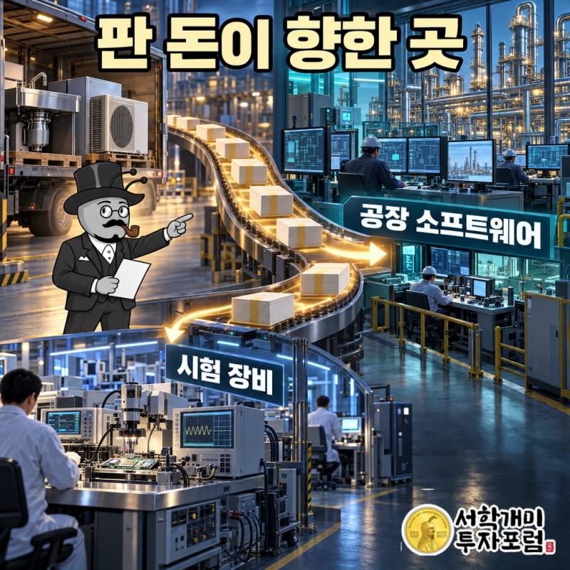 가전 매각 대금이 공장 소프트웨어 AspenTech와 시험 장비 NI 인수로 옮겨 간 흐름