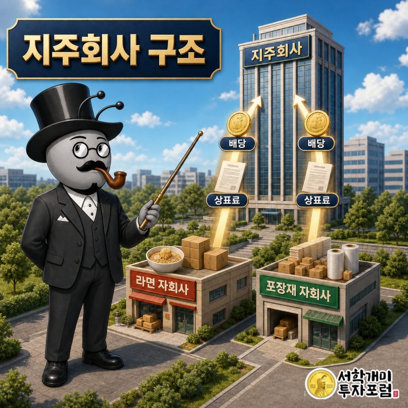 농심홀딩스 종가 95,000원과 앤트가드 진입선 을 나란히 보여 주는 신호 화면